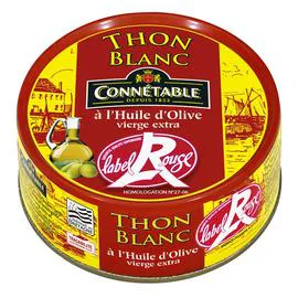 CONNÉTABLE Thon blanc à l'huile d'olive vierge extra label Rouge 160g