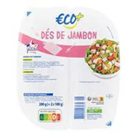 ECO+ Dés de jambon 200g