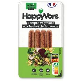 HAPPYVORE Chipolatas végétales et gourmande 200g