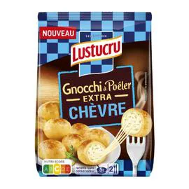 LUSTUCRU Gnocchi à poêler Extra Chèvre 280g