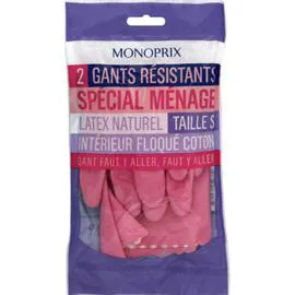 MONOPRIX Gants résistants spécial ménage Taille S l'unité