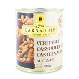JEAN LARNAUDIE Véritable cassoulet de Castelnaudary au canard 840g