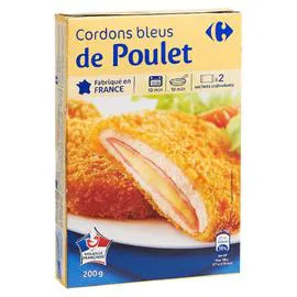 CARREFOUR Cordons bleus de poulet 200g