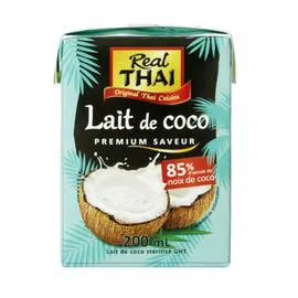 REAL THAI Lait de coco 85% de fruit 200ml
