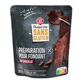 MARQUE REPÈRE, CHAQUE JOUR SANS GLUTEN Fondant chocolat 500g