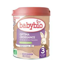 BABYBIO Lait bébé 3ème âge optima croissance Bio 800g