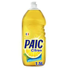 PAIC Liquide Vaisselle Super Dégraissant Au Citron 1,5l