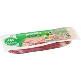 CARREFOUR CLASSIC' Poitrine de porc nature 4x75g