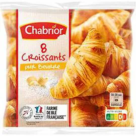 CHABRIOR Croissants pur beurre 8x60g