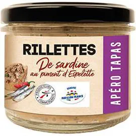 NOTRE SÉLECTION Rillettes de sardine au piment d'Espelette 90g