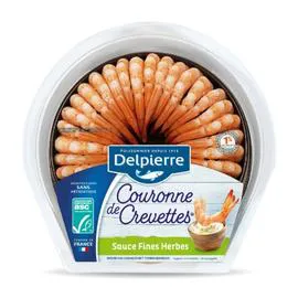 Couronne de crevettes sauce fines herbes (130g)