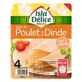 ISLA DÉLICE Blanc de poulet Halal 160g