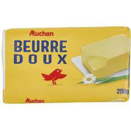AUCHAN Beurre doux 250g