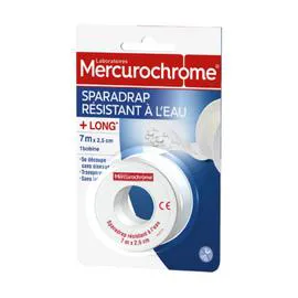 MERCUROCHROME Sparadrap résistant 7 m x 2,5 cm l'unité