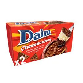 DAIM Dessert cheesecake à la vanille et au chocolat 2x85g