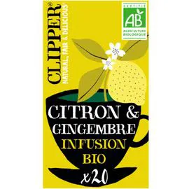 CLIPPER Infusion bio citron/gingembre 50g