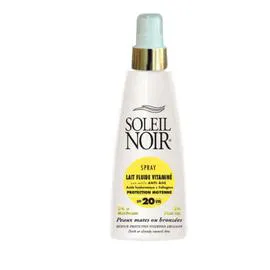 SOLEIL NOIR Spray lait fluide vitamine 20 protection moyenne 150ml