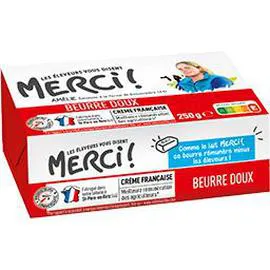 LES ELEVEURS VOUS DISENT MERCI Beurre doux 250g