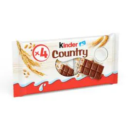 KINDER Barres chocolatées Country 94g