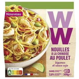 WW, WEIGHT WATCHERS Nouilles à la chinoise au poulet légumes et sauce soja 300g