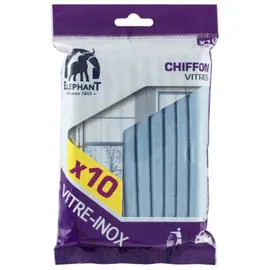ÉLÉPHANT LBD Chiffon vitres 30x43 cm x10