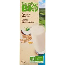 CARREFOUR BIO Boisson végétale riz coco Bio 1l