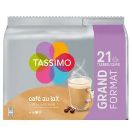 TASSIMO Café dosettes compatibles café au lait x21 242g