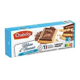 CHABRIOR Biscuits Tableau d'Honneur chocolat au lait 150g