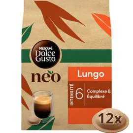 NESCAFÉ, DOLCE GUSTO Café dosettes lungo intensité 6 NEO 70g