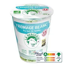 LA BERGERIE Fromage Blanc Au Lait De Brebis Bio 400g