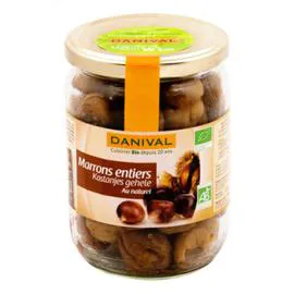 DANIVAL Marrons Entiers Au Naturel Bio 320g