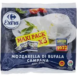 CARREFOUR EXTRA Mozzarella di bufala campana AOP 3x100g