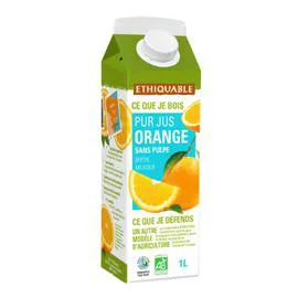 ÉTHIQUABLE Jus 100% pur jus orange Brésil Bio 75cl