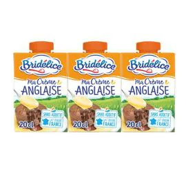 BRIDÉLICE Crème Anglaise 3x20cl