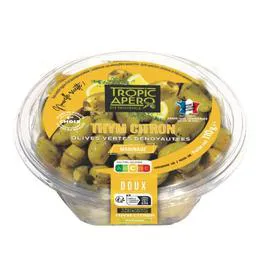 TROPIC APÉRO Olives vertes dénoyautées thym citron 110g