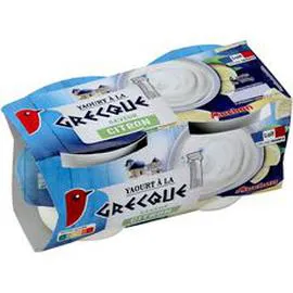 AUCHAN Yaourt à la grecque au citron 4x150g