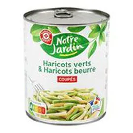 MARQUE REPÈRE, NOTRE JARDIN Duo Haricots verts et beurre 455g