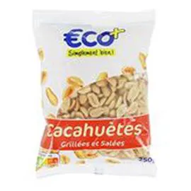ECO+ Cacahuètes Grillées et salées 250g