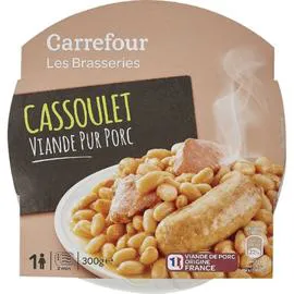 CARREFOUR Plat cuisiné Cassoulet pur porc 300g