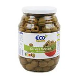  Olives vertes dénoyautées 490g