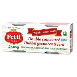PETTI Double concentré de tomate 2x210g
