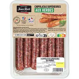 JEAN ROZÉ Chipolatas supérieures aux herbes 330g