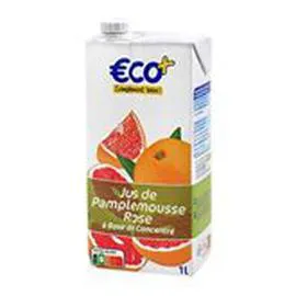 ECO+ Jus de pamplemousse rose ABC 1l