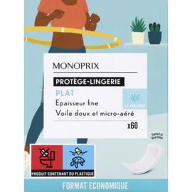 MONOPRIX Protège-lingerie plat enrichi à l'aloe vera l'unité