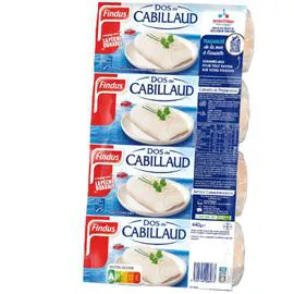 FINDUS Dos de cabillaud msc 4x110g