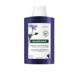 KLORANE Shampoing déjaunissant cheveux gris blanc blond à la centaurée Bio 200ml