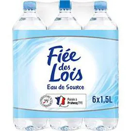 FIÉE DES LOIS Eau de source 6x1,5l