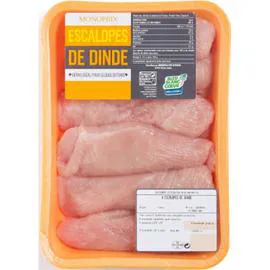 MONOPRIX Escalope de Dinde x4 500g