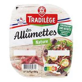 MARQUE REPÈRE, TRADILÈGE Allumettes nature Sans nitrite 2x75g