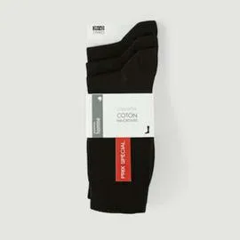 MONOPRIX HOMME Lot De 3 Paires De Chaussettes En Jersey Noir T43/46 l'unité